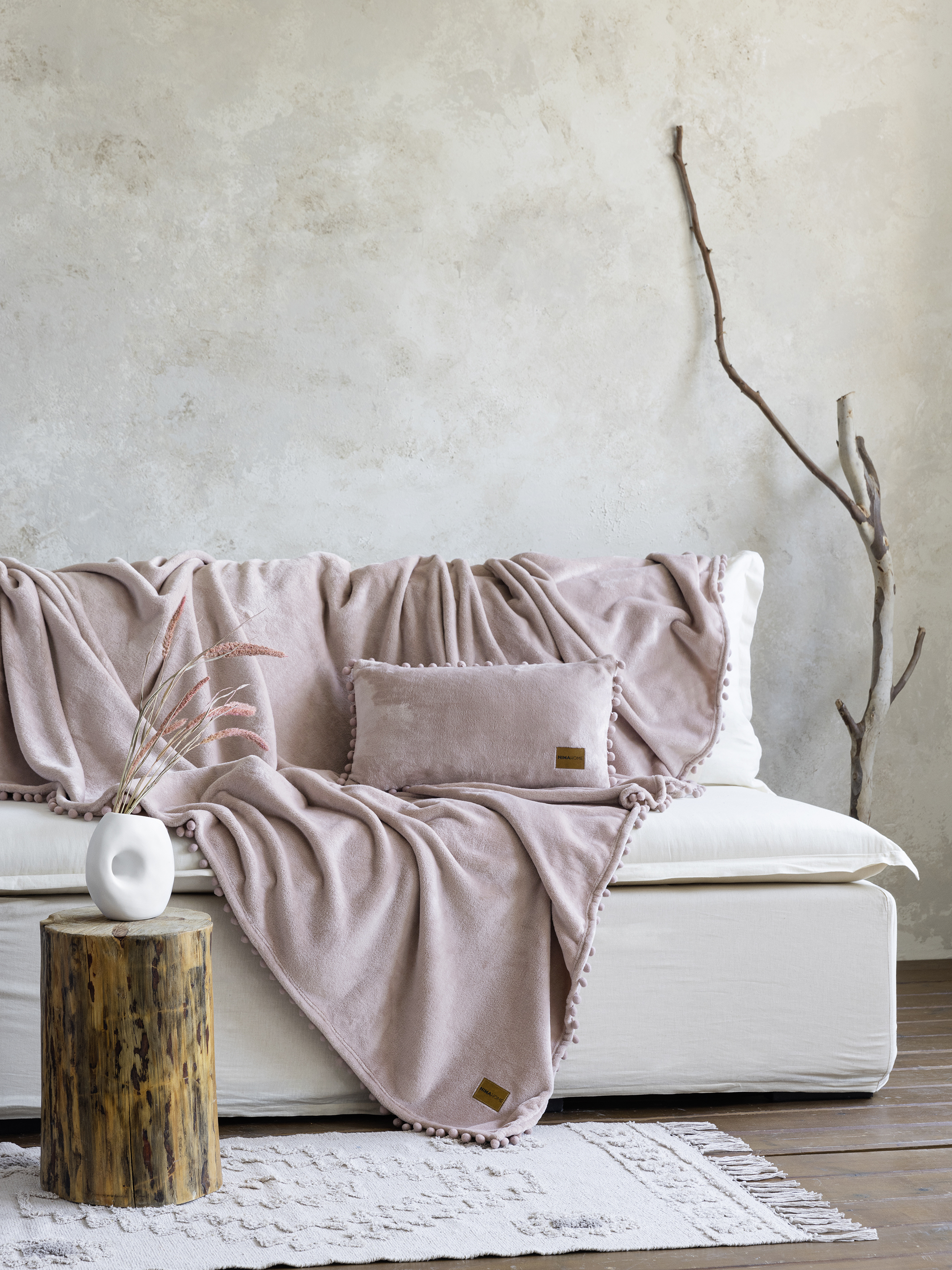 Ριχτάρι Τριθέσιος 180x300 Nima Home Macia Nude